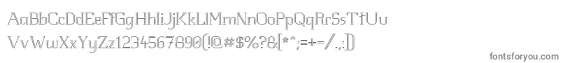 フォントWhitlght – 白い背景に灰色の文字