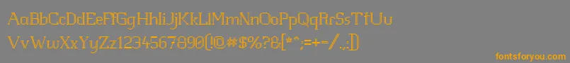 Шрифт Whitlght – оранжевые шрифты на сером фоне