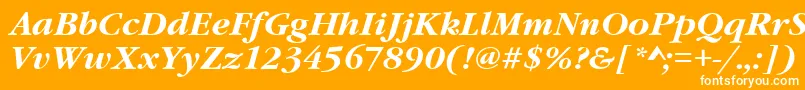 GaramondItcTBoldItalic Font – White Fonts on Orange Background