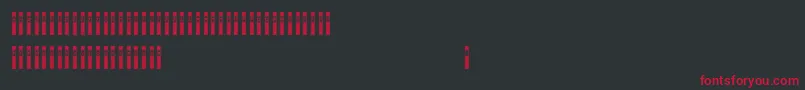 Verticaps Font – Red Fonts on Black Background