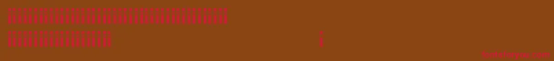 Verticaps Font – Red Fonts on Brown Background