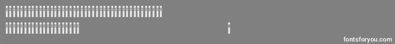 Verticaps Font – White Fonts on Gray Background