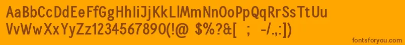Más sobre la fuente CallingcardsBoldSample fuente CallingcardsBoldSample – Fuentes Marrones Sobre Fondo Naranja