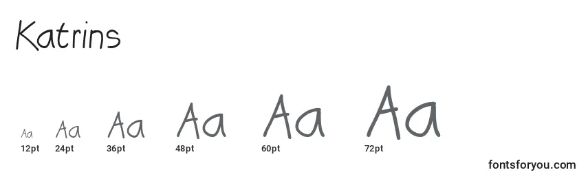 Katrins Font Sizes