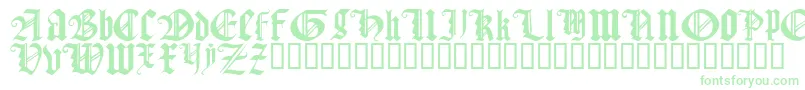 GothicTextureQuadrata-Schriftart – Grüne Schriften