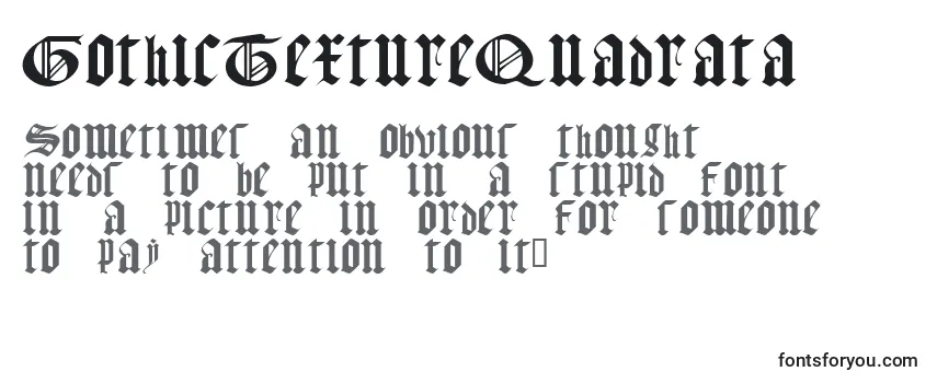 GothicTextureQuadrata Font