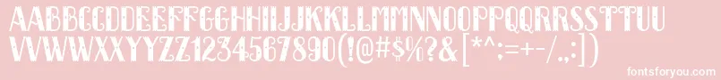 Dacquoise Font – White Fonts on Pink Background