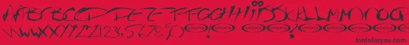Más sobre la fuente Thegurufont fuente Thegurufont – Fuentes Negras Sobre Fondo Rojo