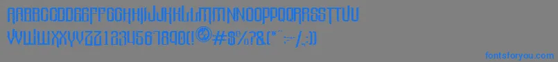 Valleyofelah Font – Blue Fonts on Gray Background