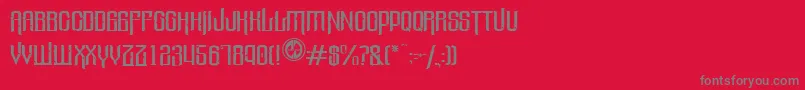 Valleyofelah Font – Gray Fonts on Red Background