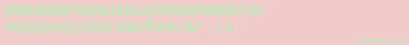 Valleyofelah Font – Green Fonts on Pink Background