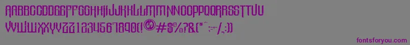 Valleyofelah Font – Purple Fonts on Gray Background