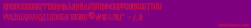 Valleyofelah Font – Red Fonts on Purple Background