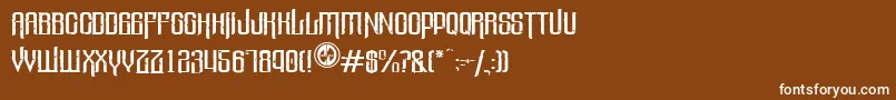 Valleyofelah Font – White Fonts on Brown Background
