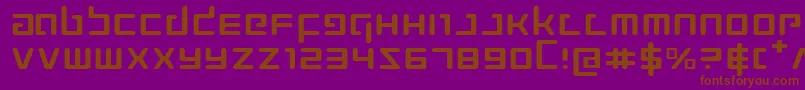 ProkofievExpanded Font – Brown Fonts on Purple Background