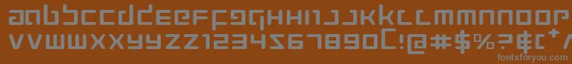Шрифт ProkofievExpanded – серые шрифты на коричневом фоне