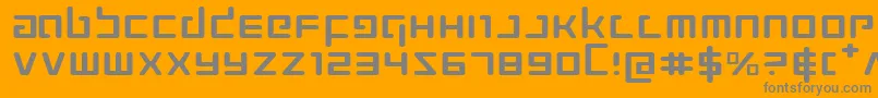 ProkofievExpanded Font – Gray Fonts on Orange Background