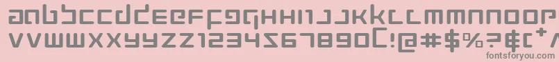 ProkofievExpanded Font – Gray Fonts on Pink Background