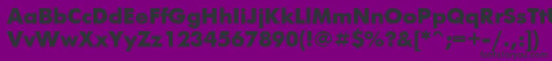 フォントFuturisextraCyrillic – 紫の背景に黒い文字