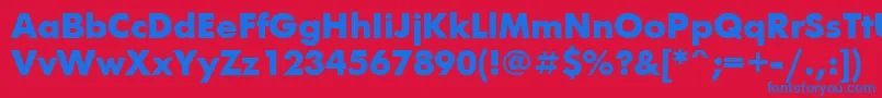 More about FuturisextraCyrillic Font FuturisextraCyrillic Font – Blue Fonts on Red Background