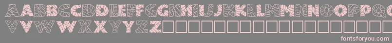 MummifiedRegular Font – Pink Fonts on Gray Background