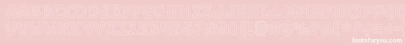 BungeeOutline Font – White Fonts on Pink Background