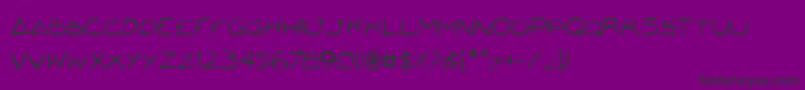 JettaCondensed Font – Black Fonts on Purple Background