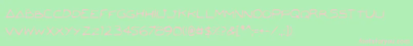 JettaCondensed Font – Pink Fonts on Green Background