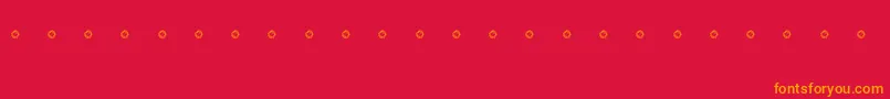 Landscape Font – Orange Fonts on Red Background