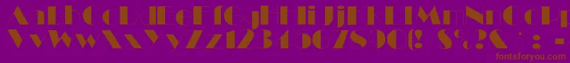 Шрифт Ballet – коричневые шрифты на фиолетовом фоне