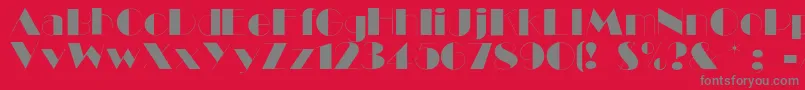 Ballet Font – Gray Fonts on Red Background