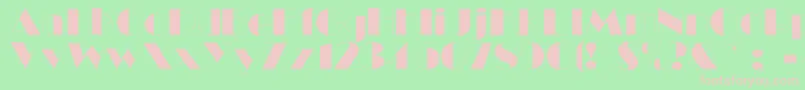 Ballet Font – Pink Fonts on Green Background