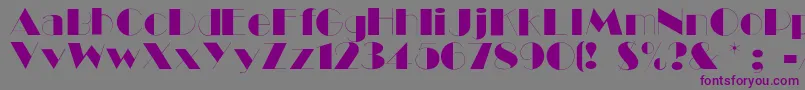 Ballet Font – Purple Fonts on Gray Background