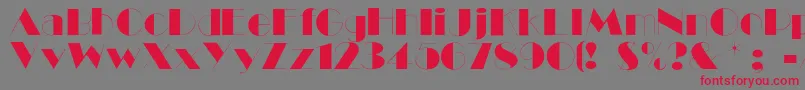 Ballet Font – Red Fonts on Gray Background