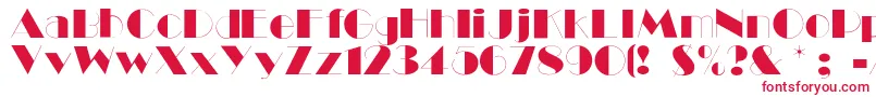 Ballet Font – Red Fonts on White Background