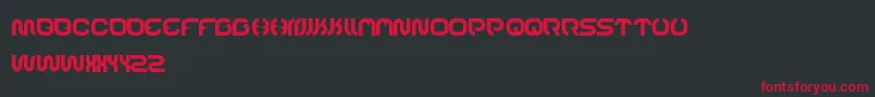 Recognition Font – Red Fonts on Black Background