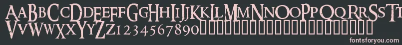 Ringm Font – Pink Fonts on Black Background