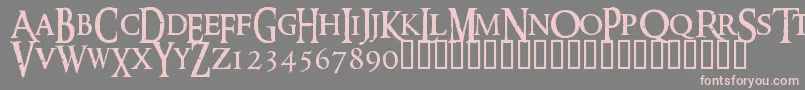 Ringm Font – Pink Fonts on Gray Background