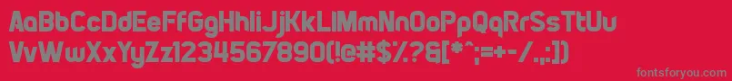 PiratesOfCydonia Font – Gray Fonts on Red Background