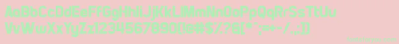 PiratesOfCydonia Font – Green Fonts on Pink Background