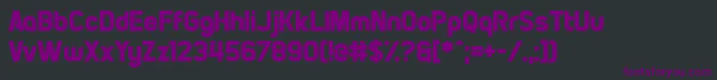 Шрифт PiratesOfCydonia – фиолетовые шрифты на чёрном фоне