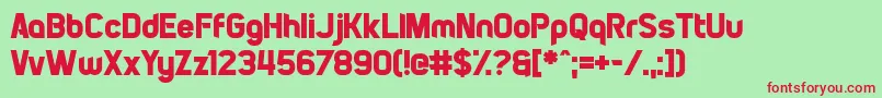 PiratesOfCydonia Font – Red Fonts on Green Background