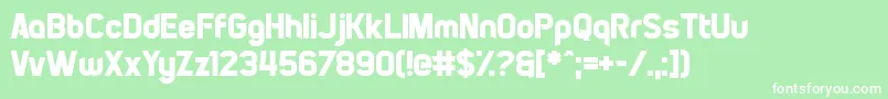 PiratesOfCydonia Font – White Fonts on Green Background