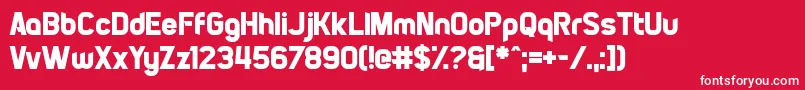 PiratesOfCydonia Font – White Fonts on Red Background