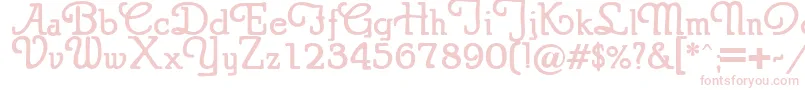 Puritanswash Font – Pink Fonts on White Background