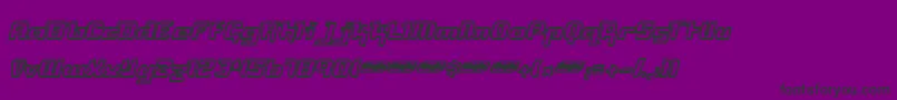 Freyo Font – Black Fonts on Purple Background