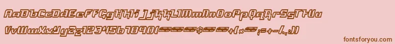 Шрифт Freyo – коричневые шрифты на розовом фоне
