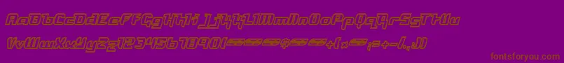Freyo Font – Brown Fonts on Purple Background