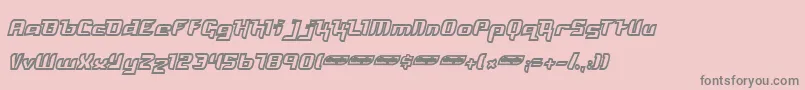 フォントFreyo – ピンクの背景に灰色の文字