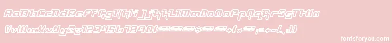 フォントFreyo – ピンクの背景に白い文字